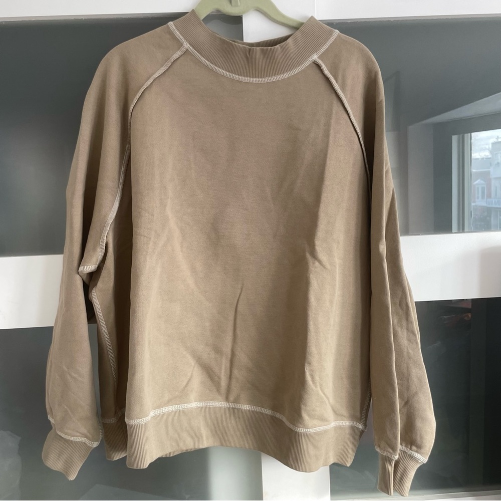 Oversized crew neck sweater